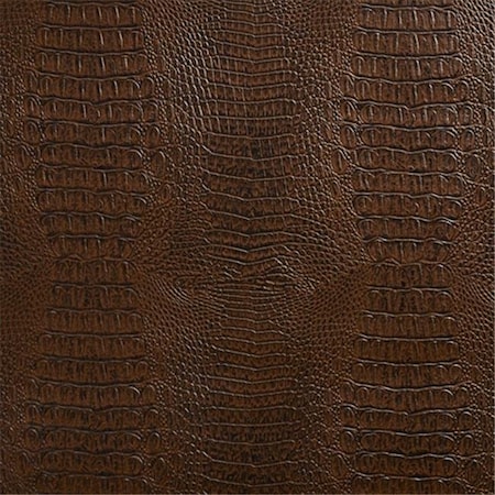 Designer Fabrics Designer Fabrics G033 54 in. Wide Brown; Crocodile Faux Leather Vinyl Fabric G033